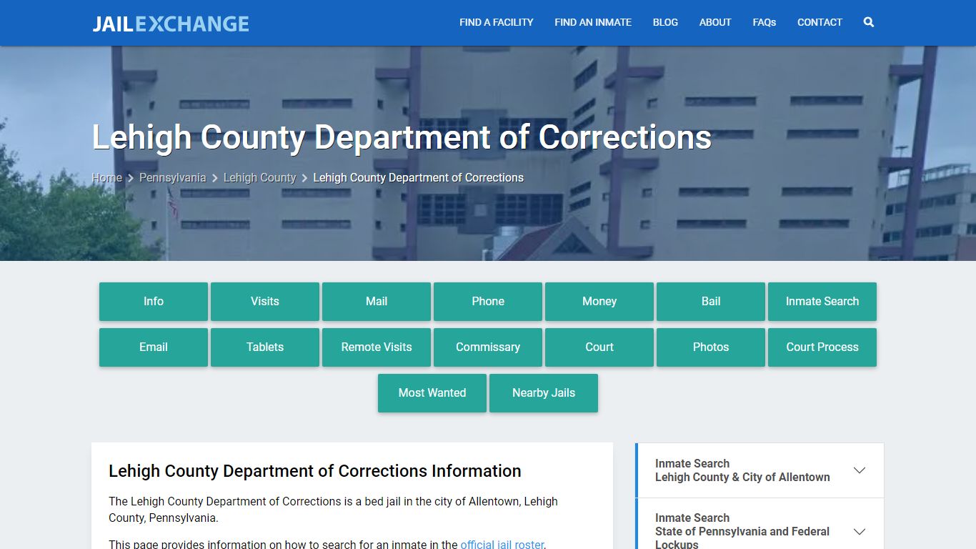 Lehigh County Department of Corrections - Jail Exchange